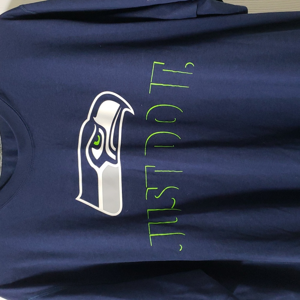 Nike Seattle Seahawks Dri-FIT "Just Do It" Graphic T-Shirt